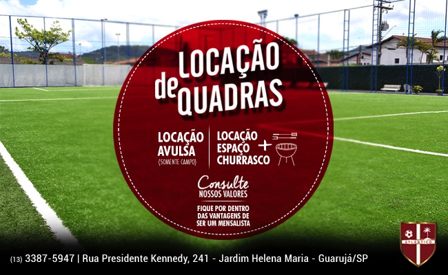 BANNER SITE ARENA - LOCAÇÃO QUADRAS